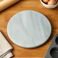 White Marble Round Chopping and Serving Board