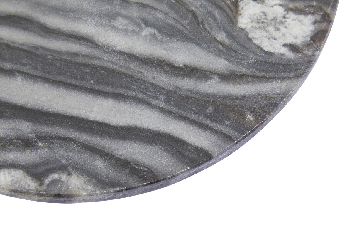 Grey Marble Round Paddle Serving Board