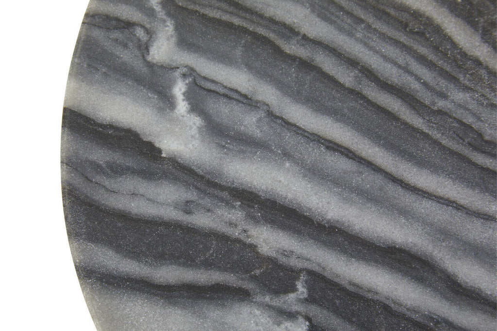 Grey Marble Round Paddle Serving Board