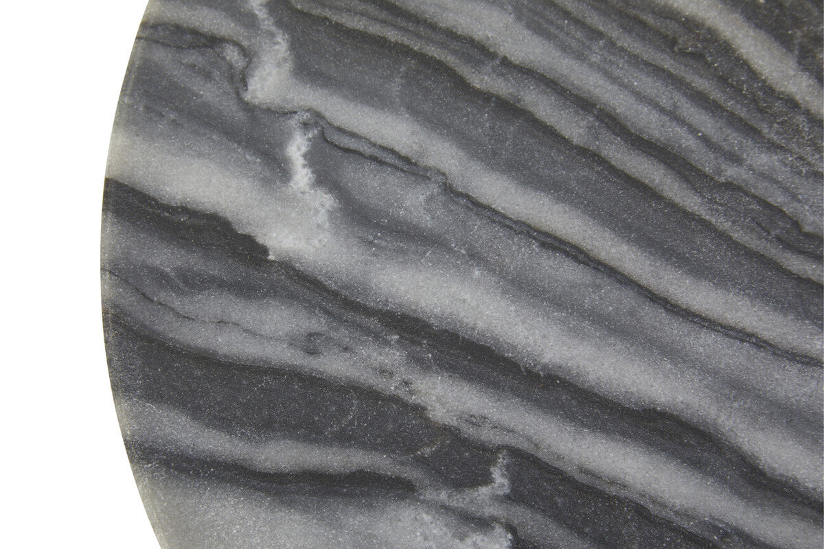 Grey Marble Round Paddle Serving Board