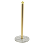 Gold Kitchen Roll Holder with Marble Base