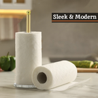 Gold Kitchen Roll Holder with Marble Base