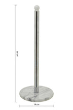 Chrome Kitchen Roll Holder with Marble Base