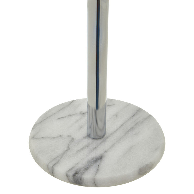 Chrome Kitchen Roll Holder with Marble Base