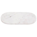 Oblong White Marble Serving Board
