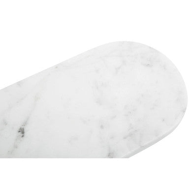 Oblong White Marble Serving Board