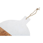 Large Marble and Acacia Wood Paddle Board