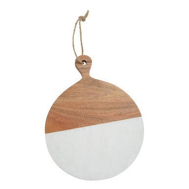 Small Marble and Acacia Wood Paddle Board