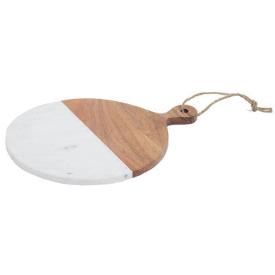 Small Marble and Acacia Wood Paddle Board