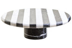 Large Black and White Marble Cake Stand