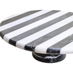 Large Black and White Marble Cake Stand