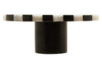 Small Black and White Marble Round Cake Stand