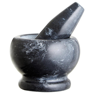 Black Marble Mortar and Pestle Set