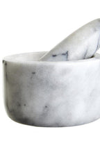 Grey Marble Straight Mortar and Pestle