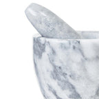 Grey Marble Tapered Mortar and Pestle