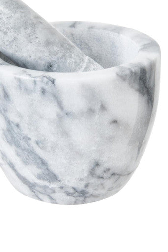 Grey Marble Tapered Mortar and Pestle