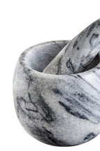 Grey Marble Clean Sided Mortar and Pestle