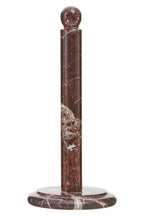 Red and White Marble Kitchen Roll Holder