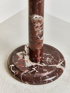 Red and White Marble Kitchen Roll Holder