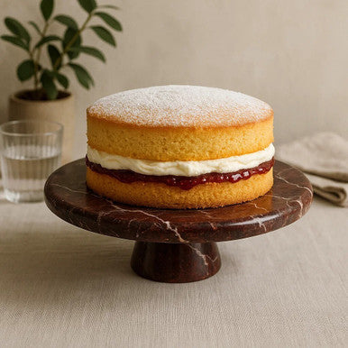 Red Marble Cake Stand