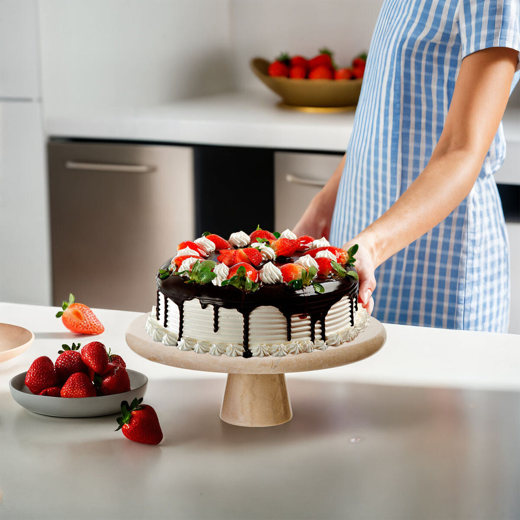 Champagne Marble Cake Stand