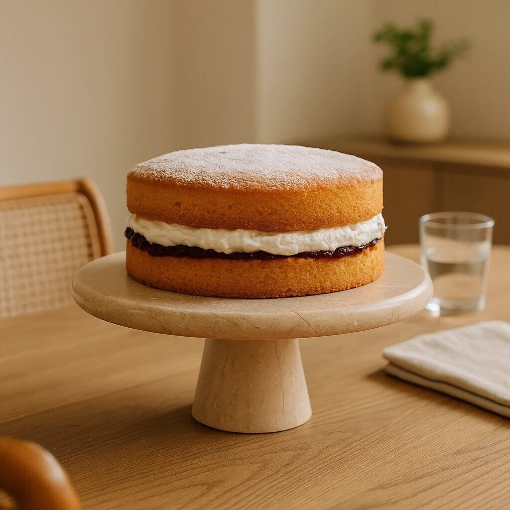Champagne Marble Cake Stand