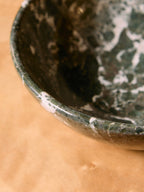 Greenish Black Marble Bowl