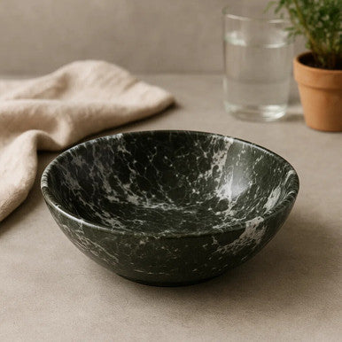 Greenish Black Marble Bowl
