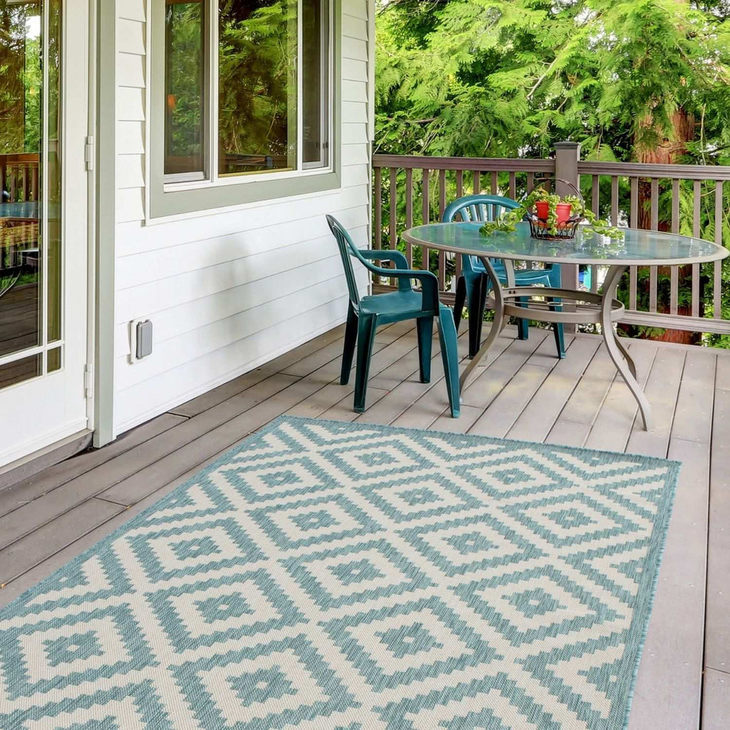 Ecology Outdoor Rug Aqua