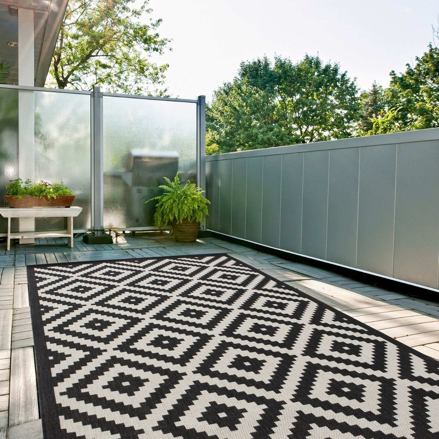 Ecology Outdoor Rug Black