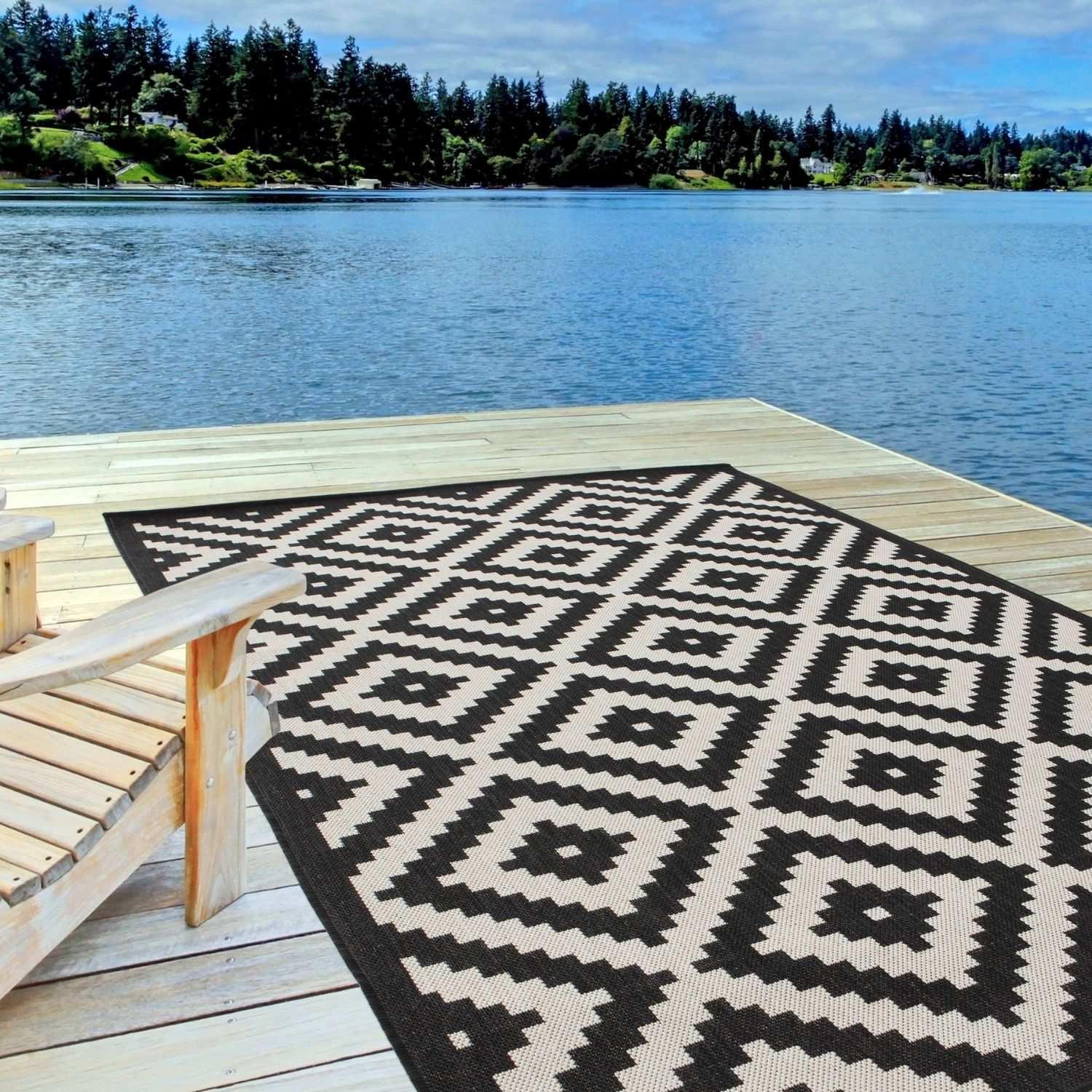 Ecology Outdoor Rug Black
