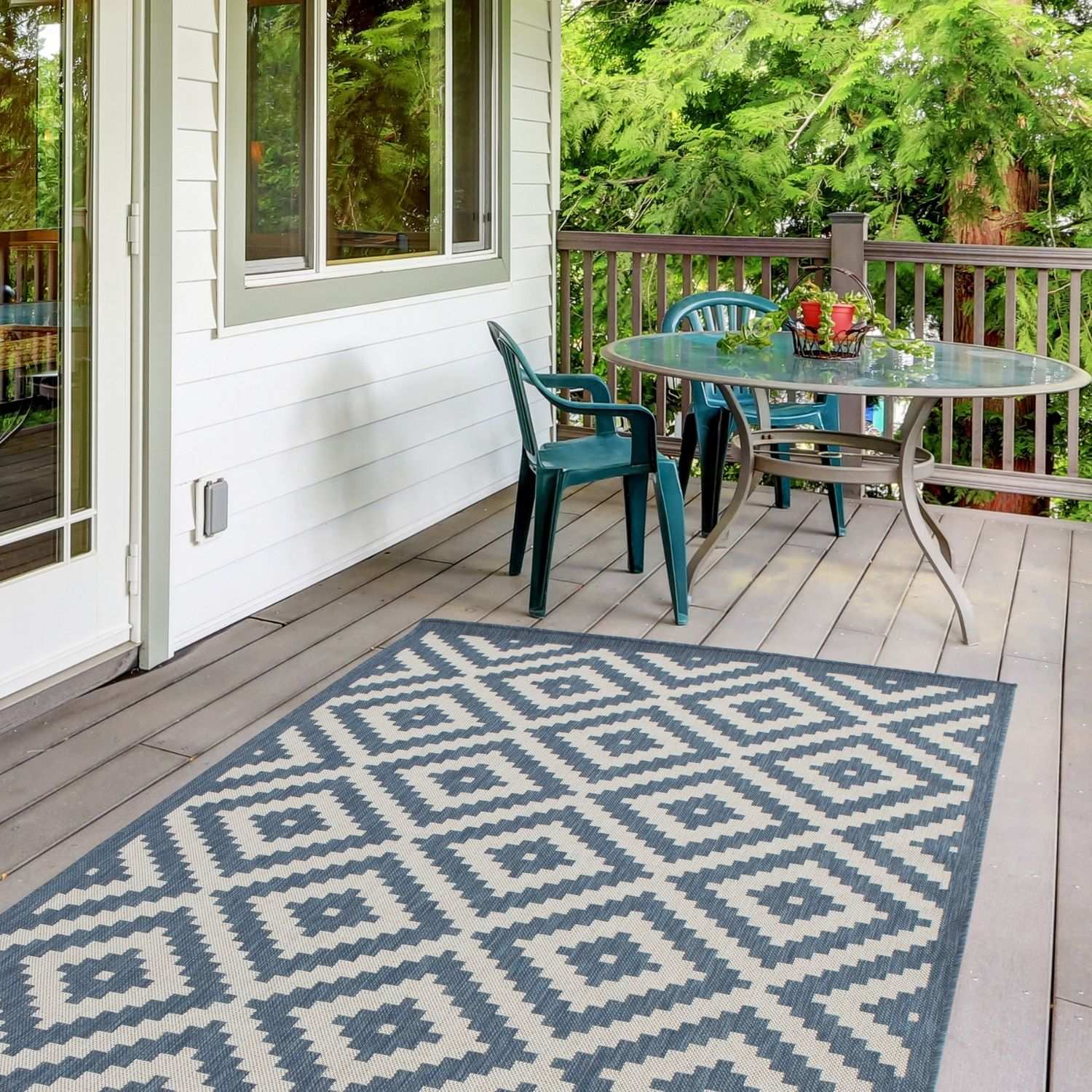 Ecology Outdoor Rug Blue