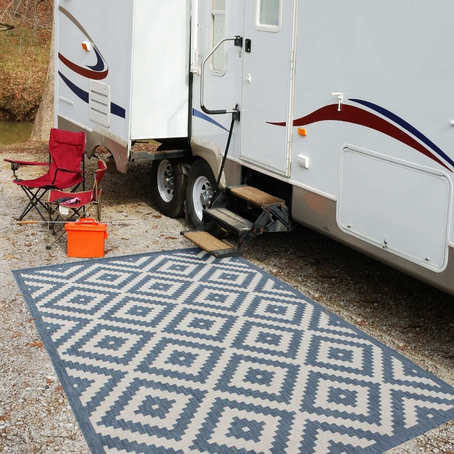 Ecology Outdoor Rug Blue