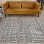 Moroccan Grey Shaggy Rug