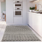 Moroccan Grey Shaggy Rug