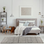 Moroccan Grey Shaggy Rug