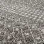 Moroccan Grey Shaggy Rug