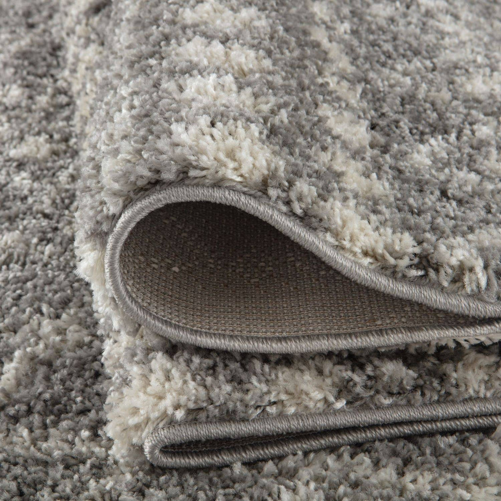 Moroccan Grey Shaggy Rug