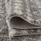 Moroccan Grey Shaggy Rug