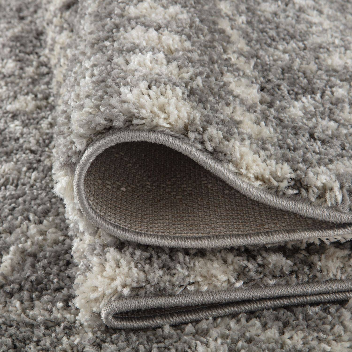 Moroccan Grey Shaggy Rug