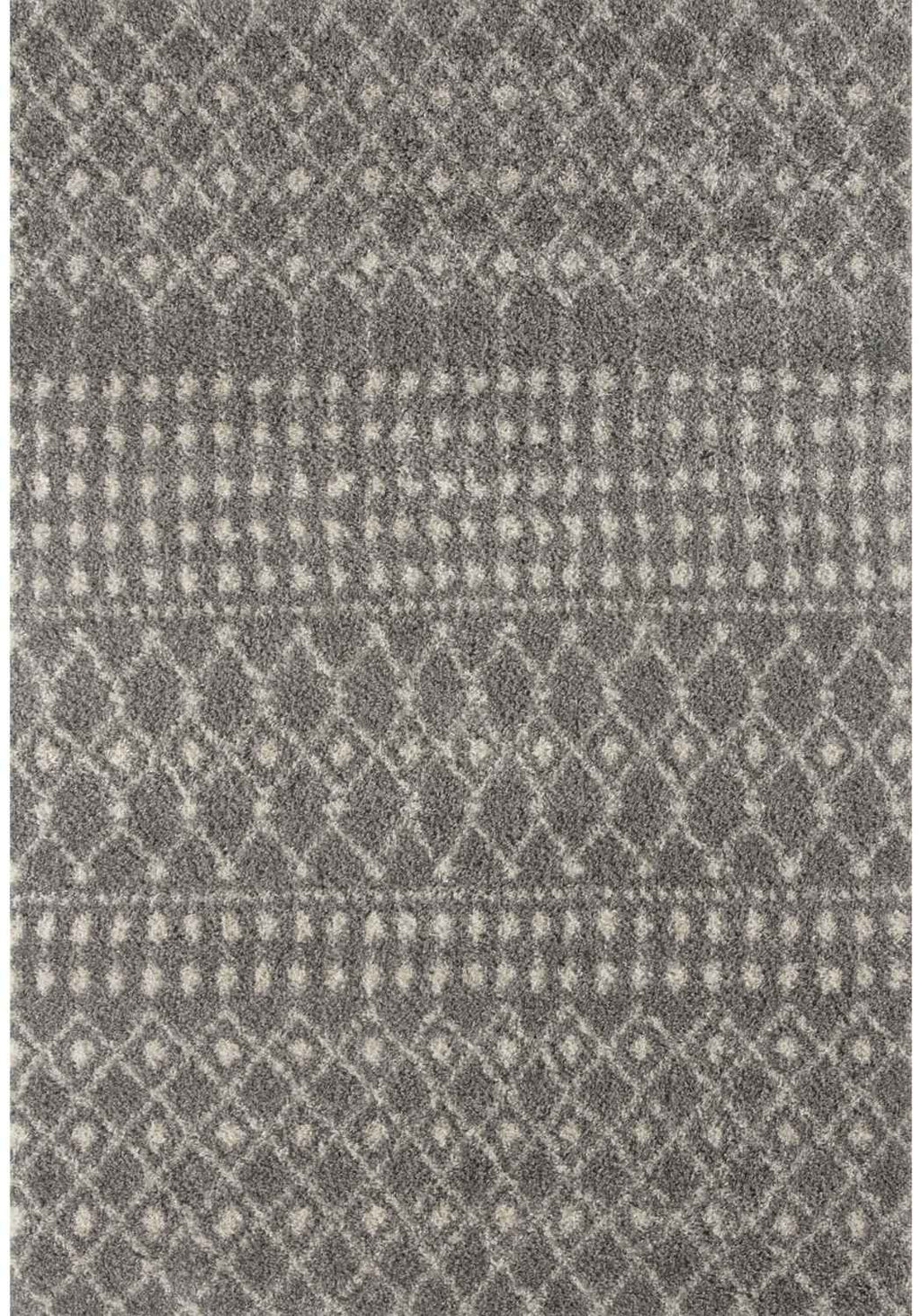 Moroccan Grey Shaggy Rug