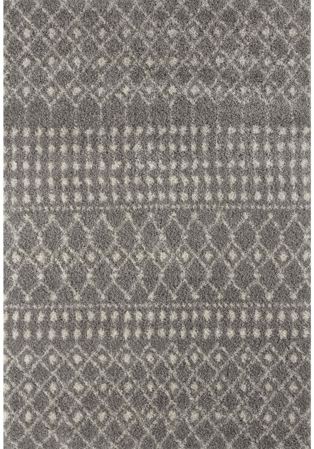 Moroccan Grey Shaggy Rug