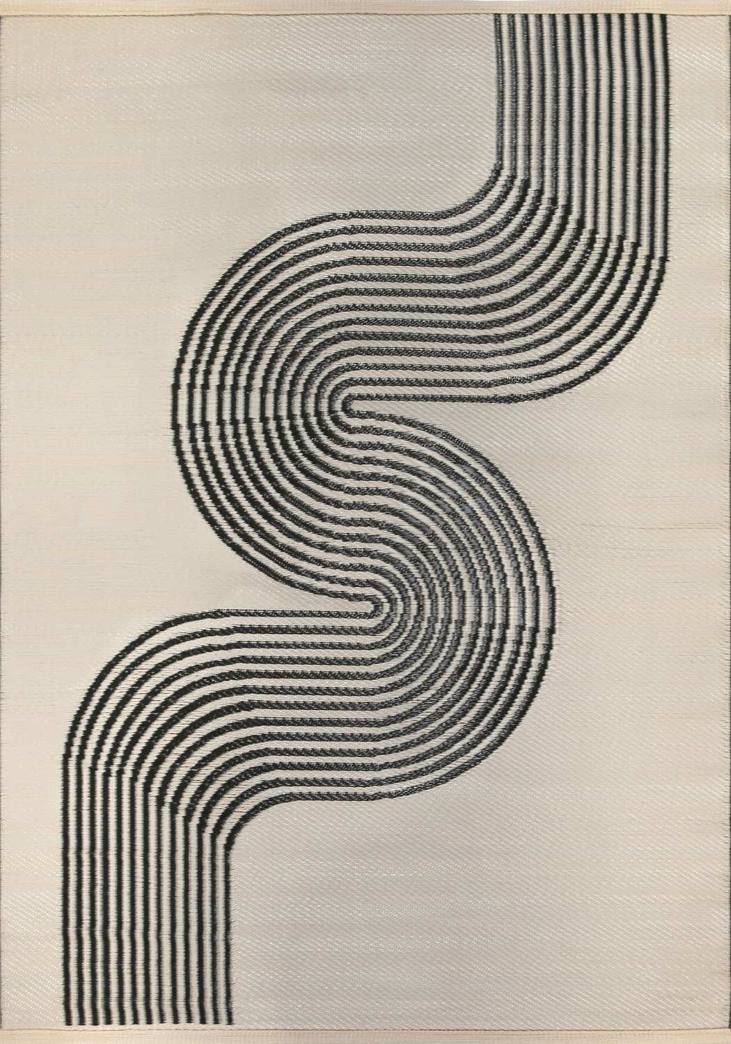 Urban Outdoor Rug Black & Beige
