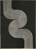 Urban Outdoor Rug Black & Beige