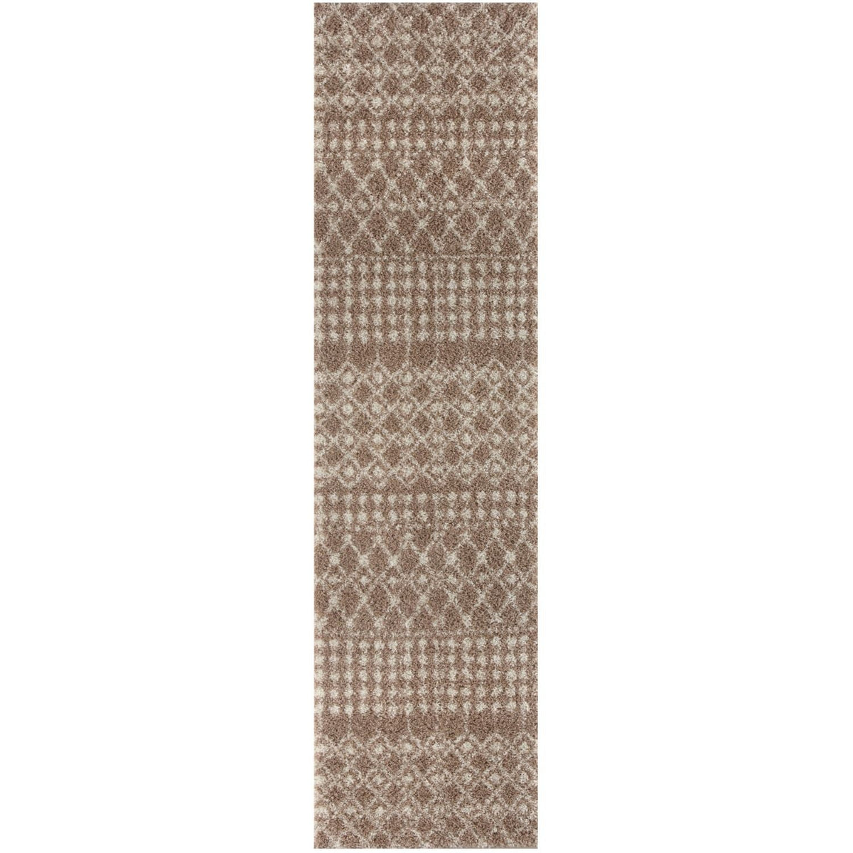Moroccan Beige Shaggy Rug 80X300 cm