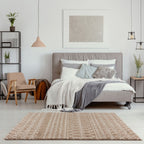 Moroccan Beige Shaggy Rug