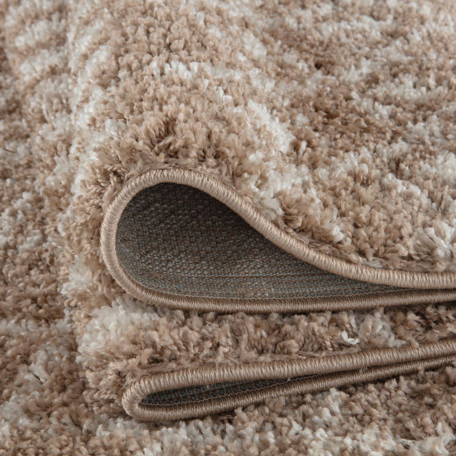 Moroccan Beige Shaggy Rug