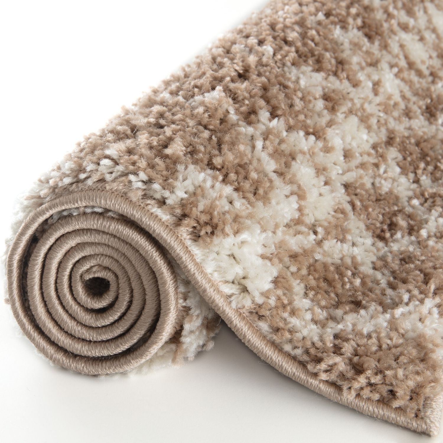 Moroccan Beige Shaggy Rug