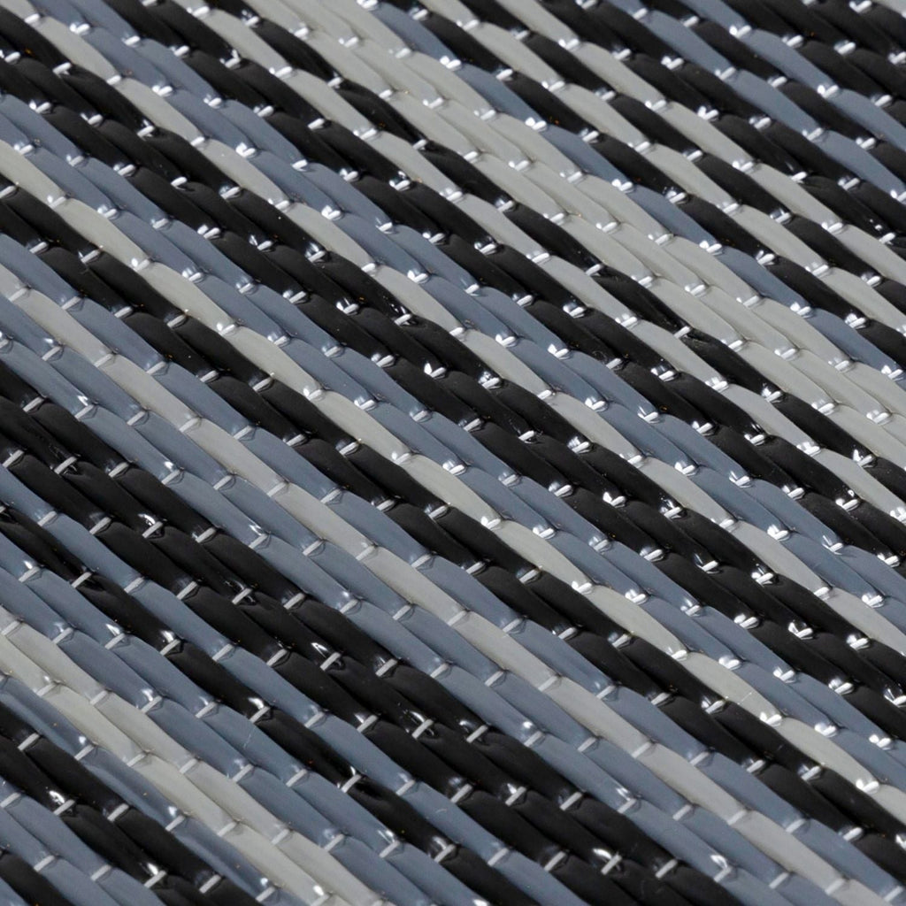 Rainbow Outdoor Rug Dark Grey