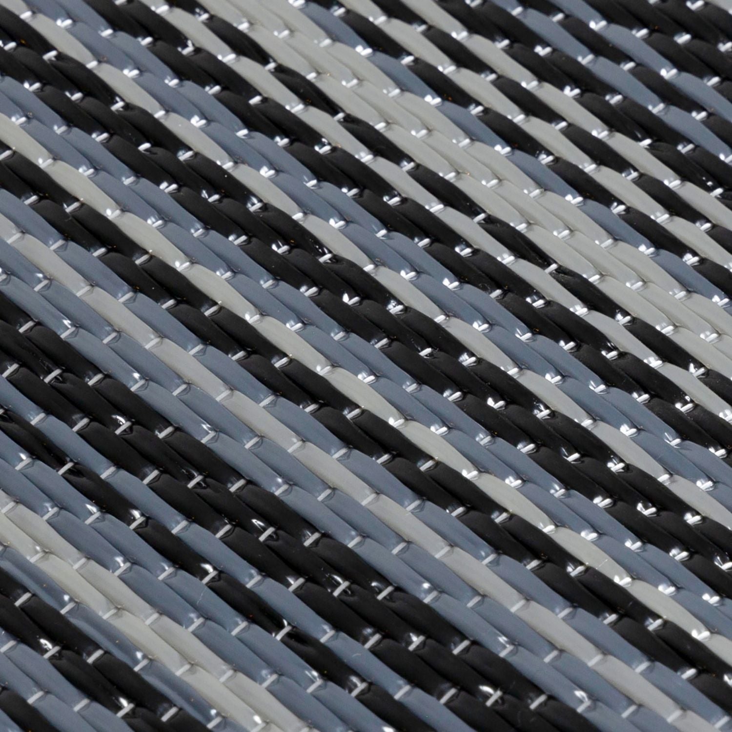 Rainbow Outdoor Rug Dark Grey